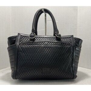 Authentic Rare Christian Louboutin Farida Bowler Leather Bag Black